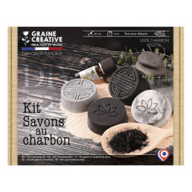 photo-Kit créatif - Créer des savons au charbon - Graine créative
