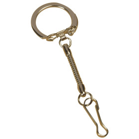 Attaches pour porte-clés - Mousqueton - Métal - Lot de 10 unités