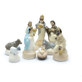 Moule en latex - Santons - Personnages de la crèche - Noël - 9 sujets