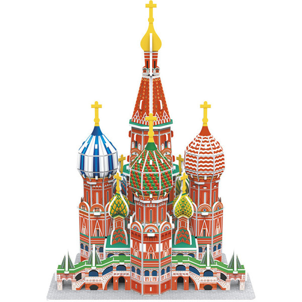 Maquette - Puzzle - 3D - Cathédrale Saint-Basile - Monument - Moscou - 78 pièces - Dès 8 ans