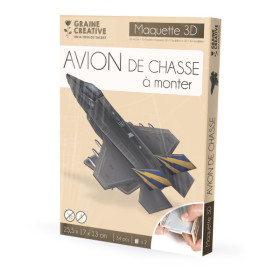 Maquette - Puzzle - 3D - Avion de chasse - 34 pièces - Dès 8 ans