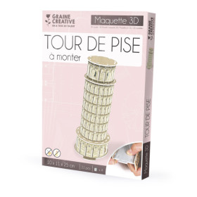 Maquette - Puzzle - 3D - Tour de pise - 21 pièces - Dès 8 ans