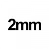 Aiguille à tricoter - 30 cm - Métal - 2mm