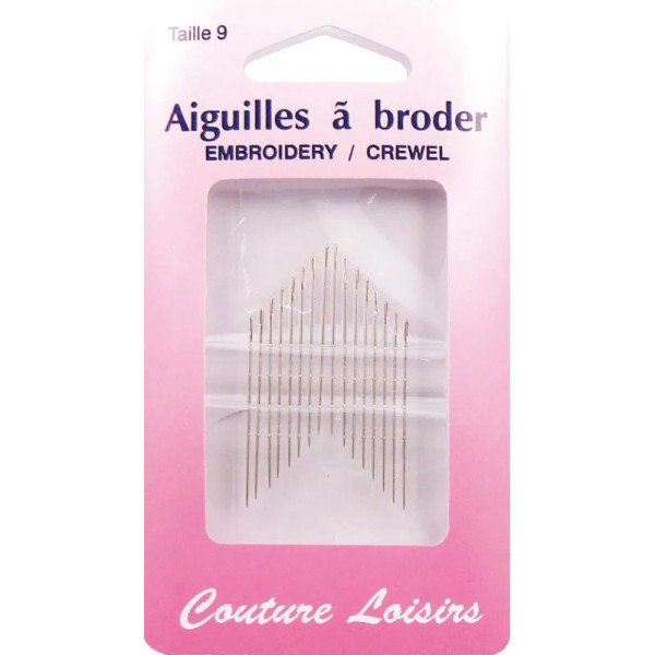 photo-Aiguilles à broder - N°9 - Etui de 16 aiguilles