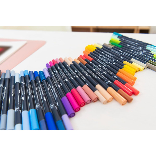 6 feutres de coloriage - A base d'alcool - Double pointes - Architecture - Faber Castell - Goldfaber