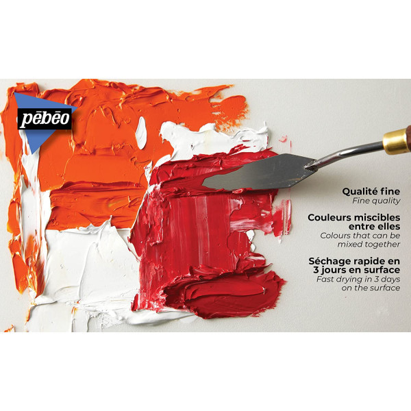 Tube de peinture à l'huile - Fine - Rose lumière - 200ml - Pébéo