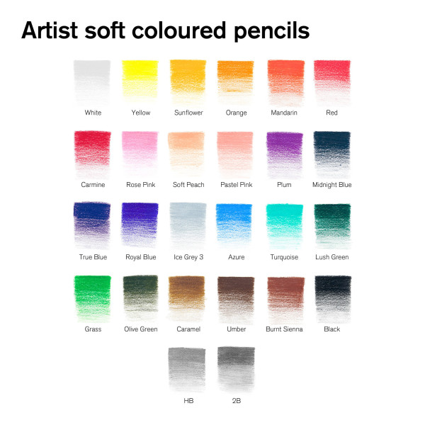 Set de 27 Crayons Couleur - Studio Collection - Windsor et Newton