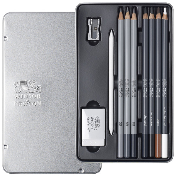 Set 10 Crayons Esquisse - Studio Collection - Winsor et Newton