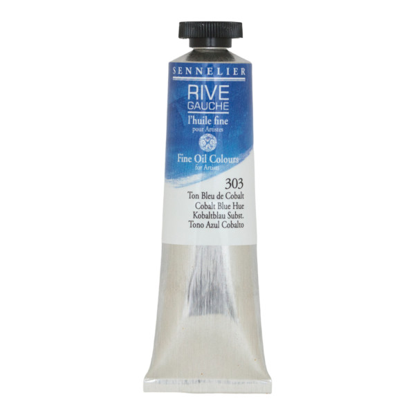 Peinture à l'huile - Sennelier - Rive Gauche - Ton Bleu Cobalt - 303 - Tube de 40ml