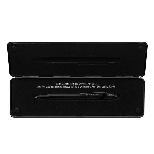 Stylo à bille - Noir - Rétractable - Pointe moyenne - Caran d'Ache - 849 - Premium - Black Code
