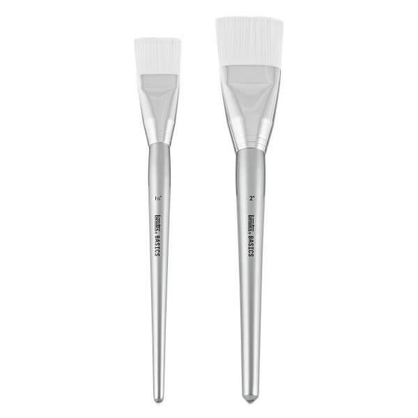 2 pinceaux - Plat - Extra-large - Acrylique - Fibres synthétiques - Manche long - Liquitex