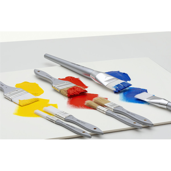 2 pinceaux - Plat - Extra-large - Acrylique - Fibres synthétiques - Manche long - Liquitex