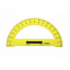 Rapporteur 180° - plastique jaune - tableaux scolaires - Ulmann