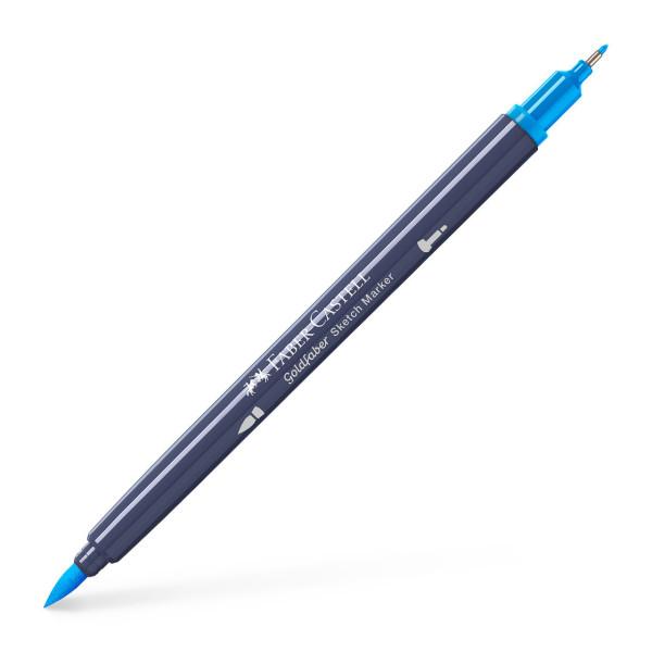 photo-Feutre de coloriage - Faber-Castell - Goldfaber Sketch - Azure blue - 449