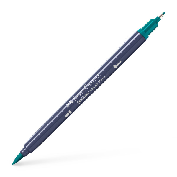 photo-Feutre de coloriage - Faber-Castell - Goldfaber Sketch - Dark cobalt green - 313