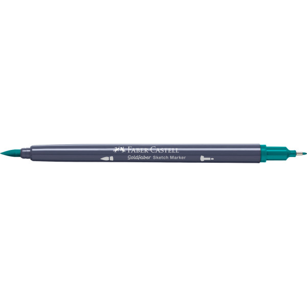 Feutre de coloriage - Faber-Castell - Goldfaber Sketch - Dark cobalt green - 313