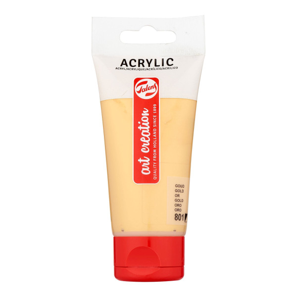 photo-Peinture acrylique - Or - 801 - Art Creation Talens - Tube de 75ml