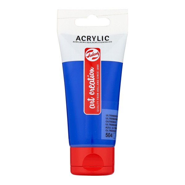 photo-Peinture acrylique - Outremer - 504 - Art Creation Talens - Tube de 75ml
