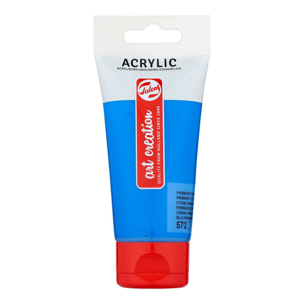 photo-Peinture acrylique - Cyan primaire - Art Creation Talens - Tube de 75ml