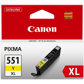 Cartouche jet d'encre Canon CLI 551XL Jaune pas cher