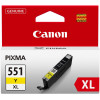 Cartouche jet d'encre Canon CLI 551XL Jaune pas cher