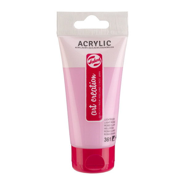 photo-Peinture acrylique - Rose clair - 361 - Art Creation Talens - Tube de 75ml