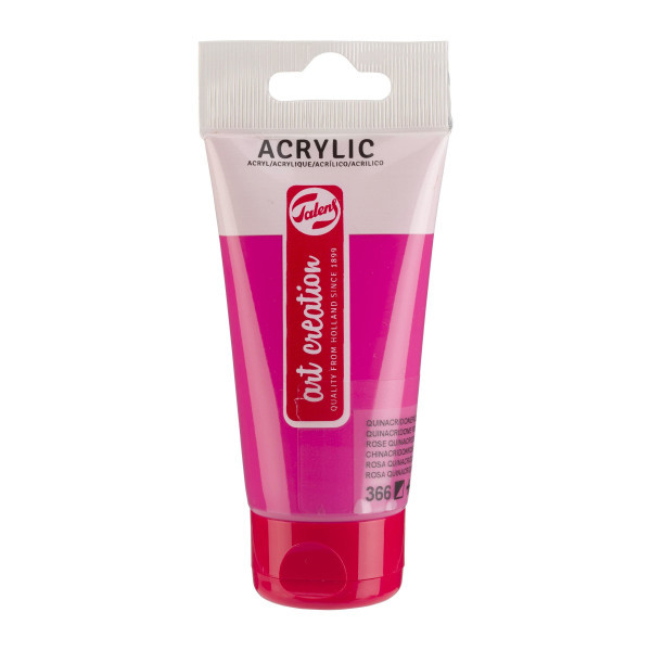 photo-Peinture acrylique - Rose quinacridone - 366 - Art Creation Talens - Tube de 75ml