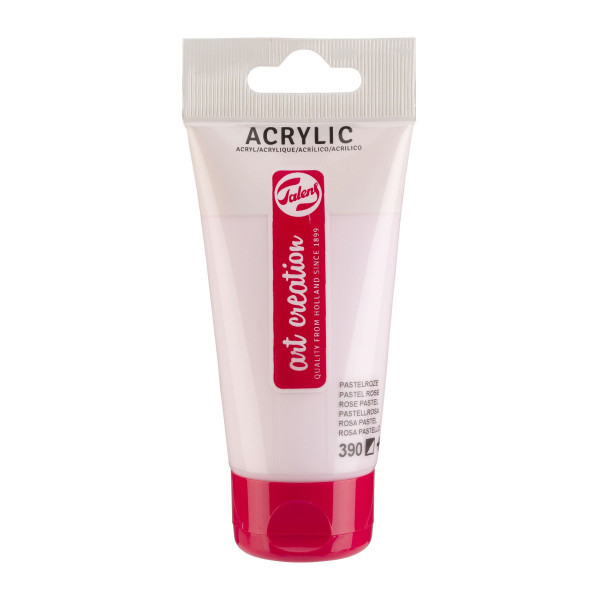 photo-Peinture acrylique - Rose pastel - 390 - Art Creation Talens - Tube de 75ml
