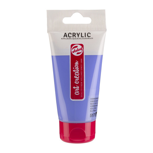 photo-Peinture acrylique - Bleu royal - 517 - Art Creation Talens - Tube de 75ml