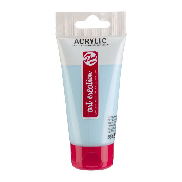 photo-Peinture acrylique - Bleu céleste clair - 551 - Art Creation Talens - Tube de 75ml