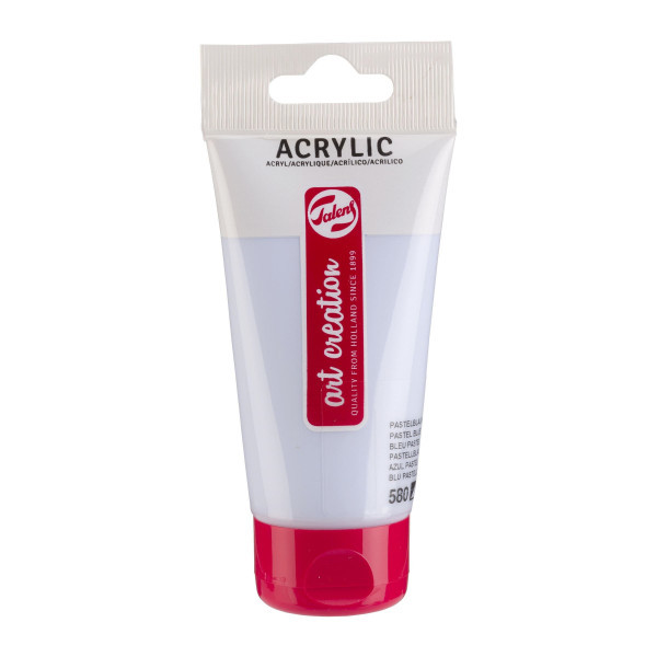 photo-Peinture acrylique - Bleu pastel - 580 - Art Creation Talens - Tube de 75ml
