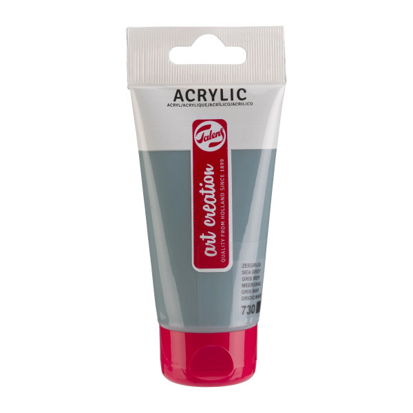 photo-Peinture acrylique - Gris mer - 730 - Art Creation Talens - Tube de 75ml