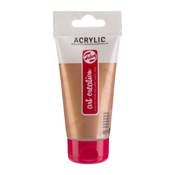 photo-Peinture acrylique - Bronze - 811 - Art Creation Talens - Tube de 75ml