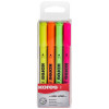 Etui De 4 Surligneurs High Liner - Pointe Biseautée - Kores pas cher