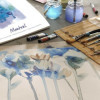 Bloc - Aquarelle - Spirales - 13.5x21 cm - Grain fin - 12 Feuilles - 300g - Montval - Canson