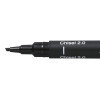 Feutre - Dessin - Ecriture - Noir - Pointe biseautée - Mine 2mm - Uni Pin