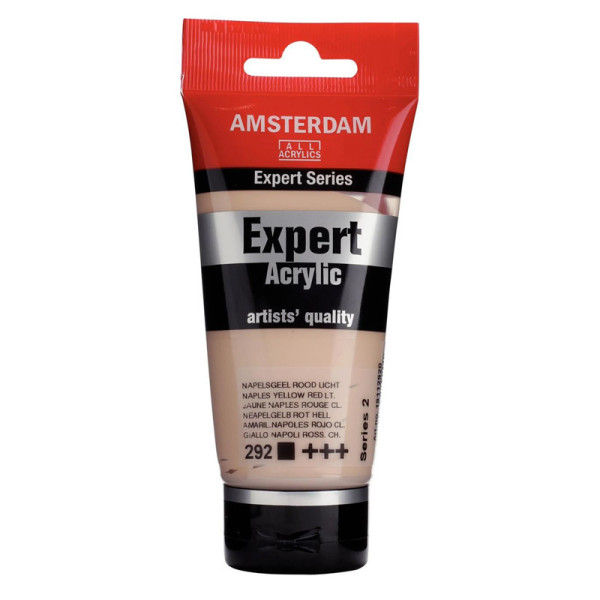 photo-Tube de peinture acrylique - Jaune Naples Rouge Clair 292 - Expert Acrylic - Amsterdam