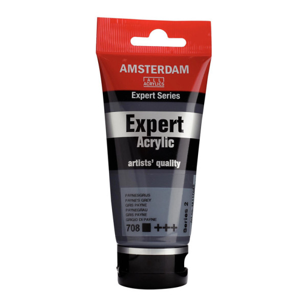 photo-Tube de peinture acrylique - Gris de Payne 708 - Expert Acrylic - Amsterdam