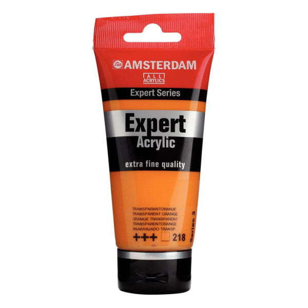 photo-Tube de peinture acrylique - Orange Transparent 218 - Expert Acrylic - Amsterdam