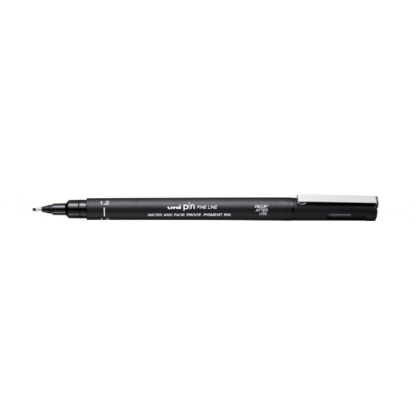 Feutre de dessin uni pin - 1.2 mm - Noir - Uni-ball