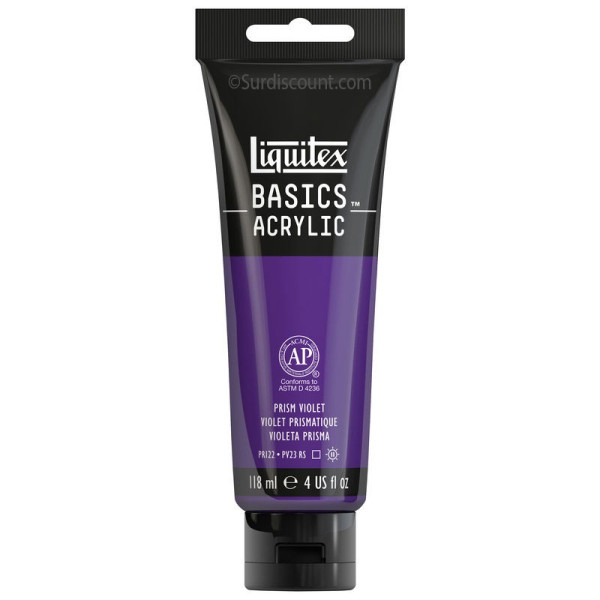 Peinture Acrylique en tube - violet prismatique - Liquitex Basics pas cher