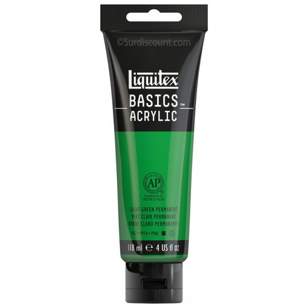 Peinture Acrylique en tube - vert clair - Liquitex Basics pas cher