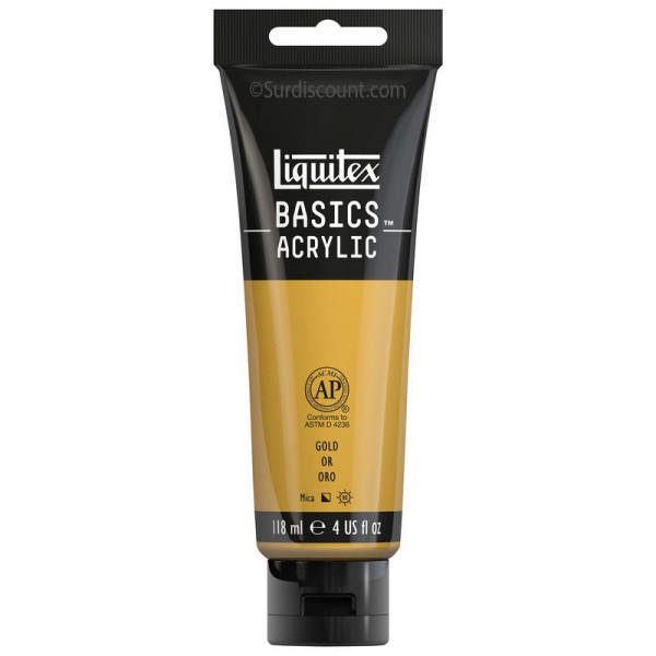 Peinture Acrylique en tube - or - Liquitex Basics pas cher-7156