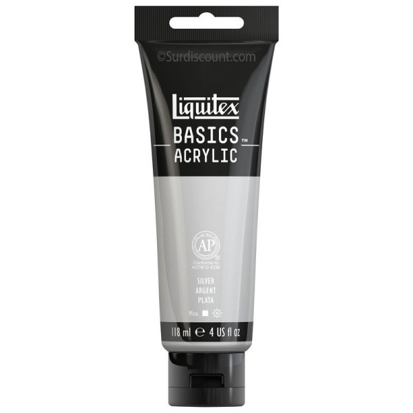 Peinture Acrylique en tube - argent - Liquitex Basics pas cher-7166