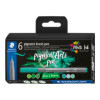 photo-6 feutres - Pointe pinceau - Staedtler - Pigment Arts Pen - Assortis vert et turquoise