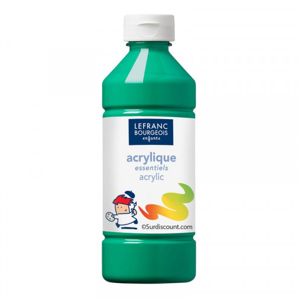 Peinture Acrylique en bouteille - vert clair - Lefranc & Bourgeois pas cher