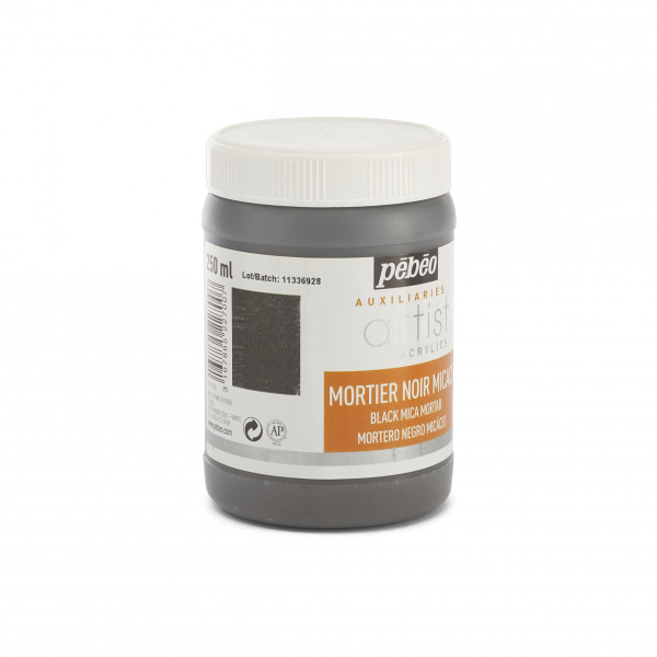 Mortier - Noir - Peinture acrylique - Effet métallisé - Pébéo - 250ml