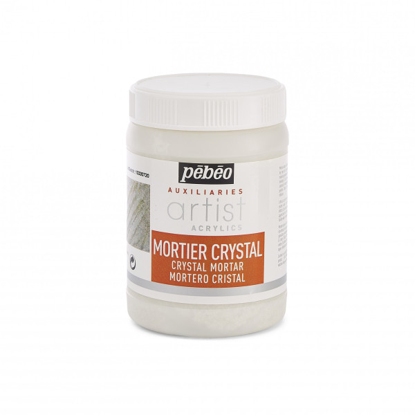 photo-Mortier crystal - Peinture acrylique - Mate - Effets transparents granuleux - Pébéo - 250ml