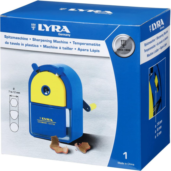 Taille-crayon - Machine à tailler - Mécanique - En plastique - Pour enfant - Lyra