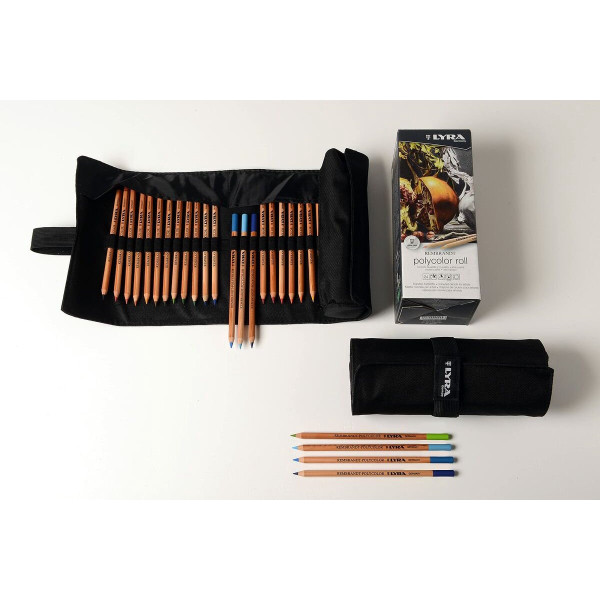 Crayons de couleur - Beaux-arts - Trousse - 24 couleurs - Rembrandt Polycolor - Lyra